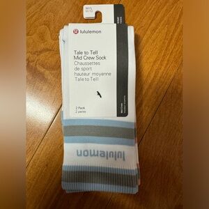 lululemon Tale to Tell Mid Crew Sock 2 Pack